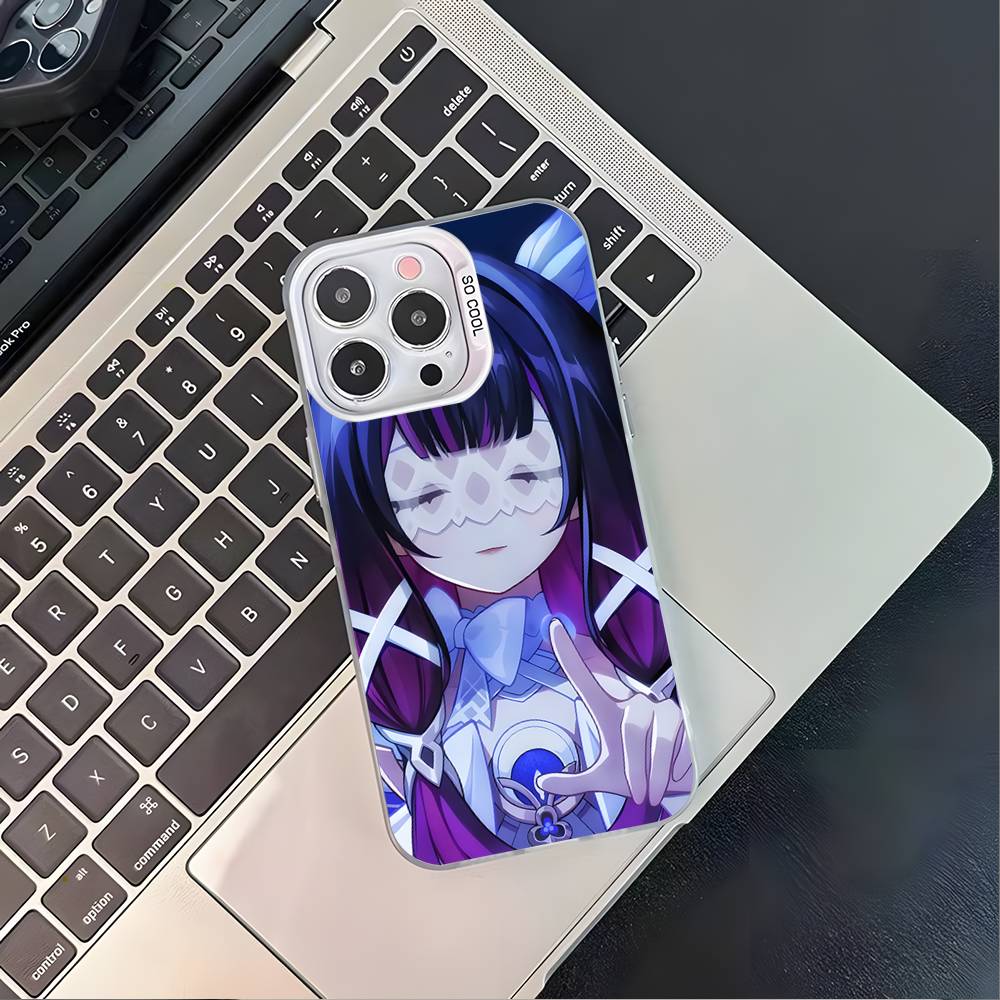 G-Genshin Impact Columbina Phone Case For iPhone 17,16,15,14,13,12,11,Pro,XS,Max,Plus,Mini,SE4,E White Matte Shockproof Cover