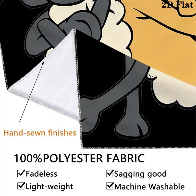 Shaun the Sheep Wall Hanging Printed Fabric Blanket Decorative Tapestries for Bedroom Living Room Home Decor