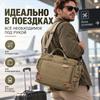 Durable Canvas Men Laptop Messenger Bag, Multi‑compartment Briefcase Handbag with Detachable Strap, Vintage Crossbody Bag for Office Work