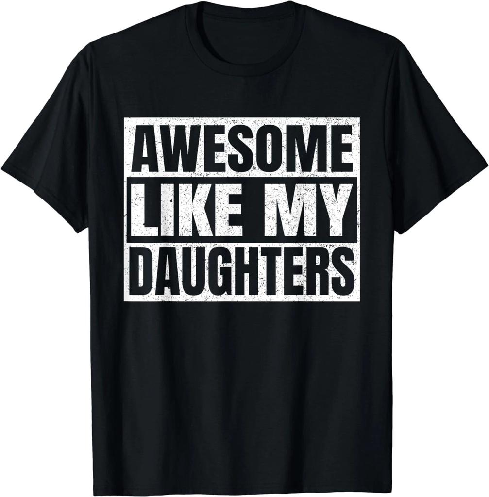 Geweldig Zoals De Vader Van Mijn Dochters Vaderdag Papa Grappige Papa Vintage Cadeau Unisex T-shirt