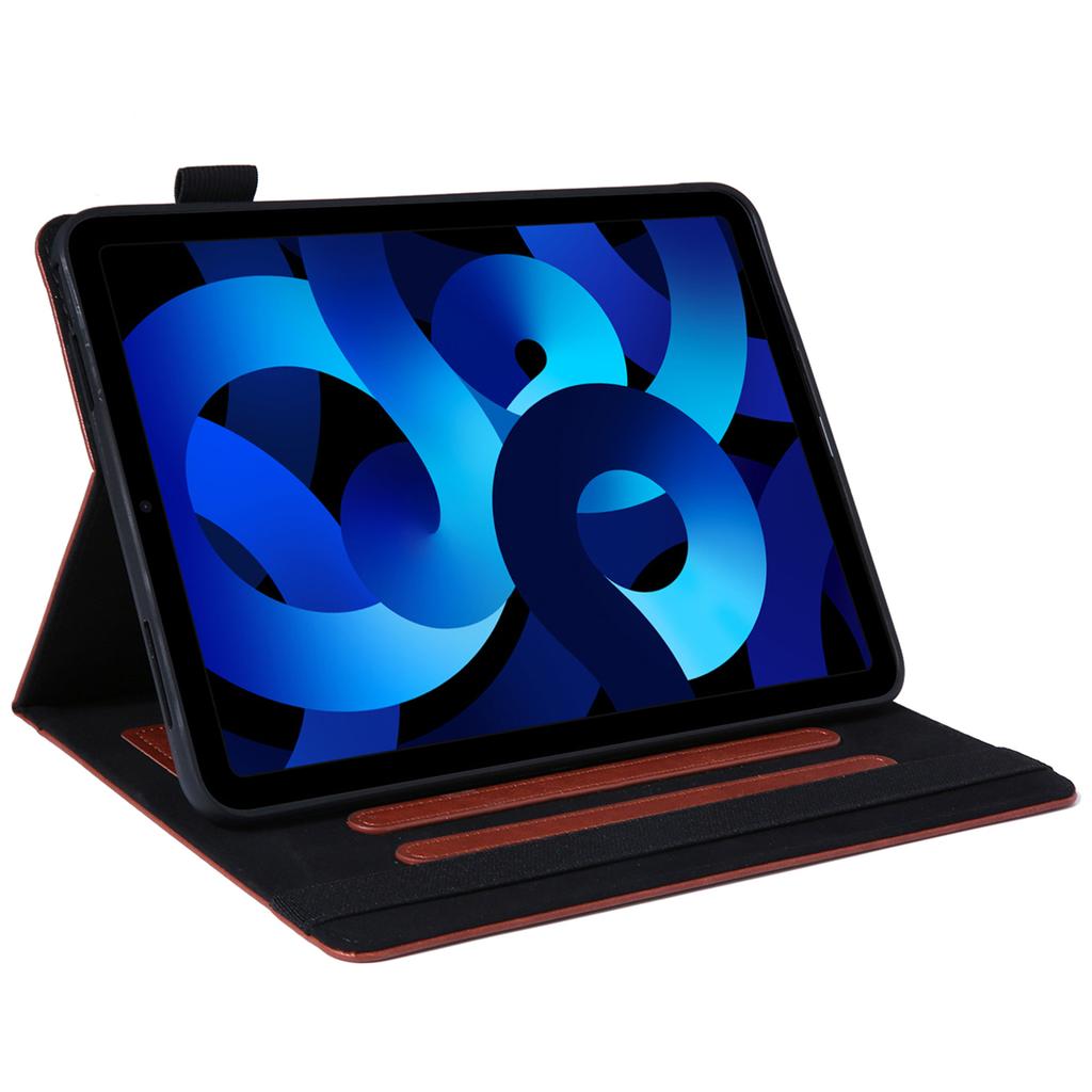 Für iPad (2025)/10.9 (2022) Stoßfestes Etui Kartenfächer Tablet Leder Klapphülle mit Stifthalter