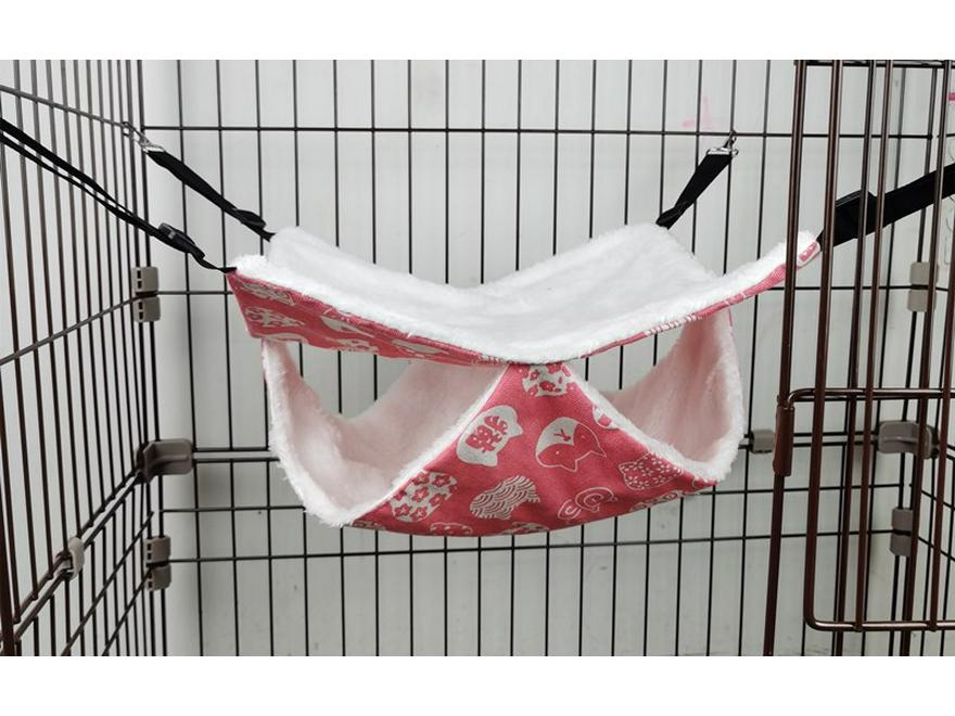 Závěsná houpací síť pro malé mazlíčky: Železná klecová košíková pro kočky, veverky, činčily, vakoveverky, křečky