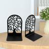 2 stk Metall Bokstøtter, Bokholderstativ, Dekorative Bokstøtter, Stoppere for Skrivebord Hjemmekontor
