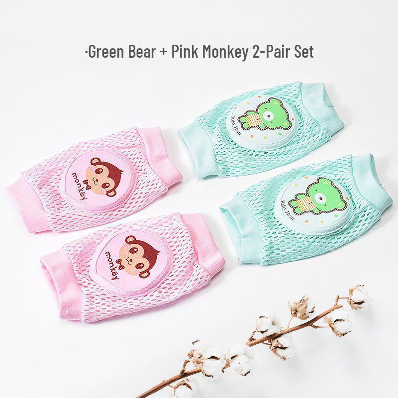 25 Baby Knee Pads: Anti-Fall Crawling Gear for Infants and Kids, Breathable Mesh, Summer Style