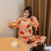 Spring & Autumn Women's Long-Sleeve Pajama Set - Cute Cartoon Design, Plus Size, Cozy Winter Loungewear