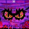 Halloween Decorative Like Eye Lights, Wooden Halloween Eye Lights, Suitable For Home, Walls And Window