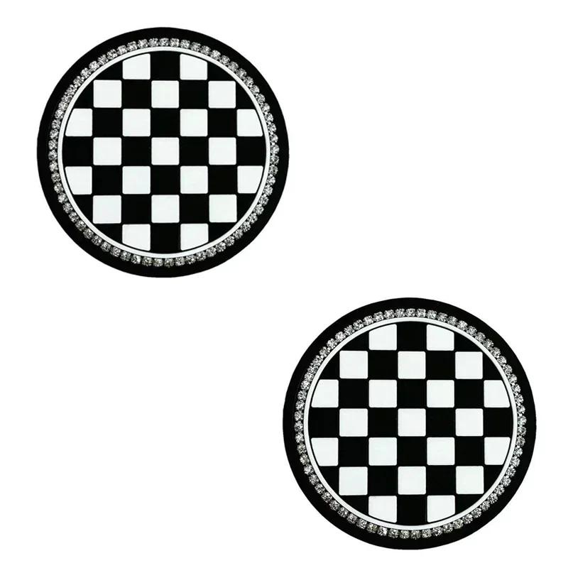 New Car Interior High-end Fashion Camellia Silicone Storage Water Coaster Car Anti-wear Pad Decorative Supplies Universal