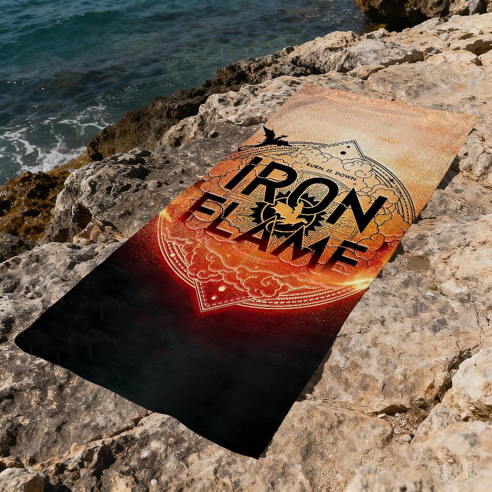 Books F-Fourth Wing Iron F-Flame Towel Beach Quick Dry Soft Pool Towels Gift for Travel Gym Shower Camping sports