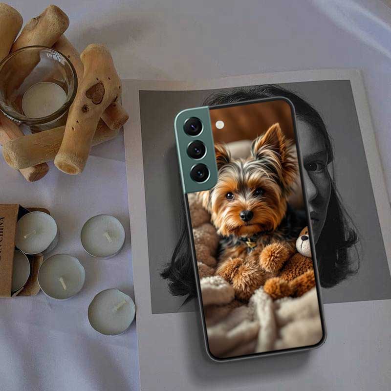 Yorkshire Terrier Dog Phone Case For Samsung Galaxy S22 S25 Ultra S21 S10 Plus S26 Edge S20 S23 S24 FE Cover Silicone Soft T