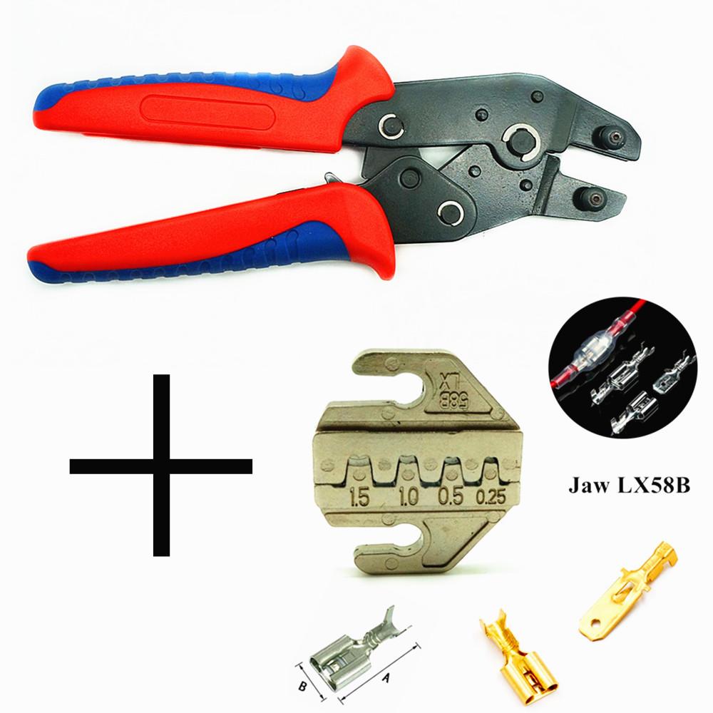 Crimping Pliers Set SN-48BS(=SN-48B+SN-28B) Jaw Kit for 2.8 4.8 6.3 VH3.96/Tube/Insulation Terminals Electrical Clamp Min Tools