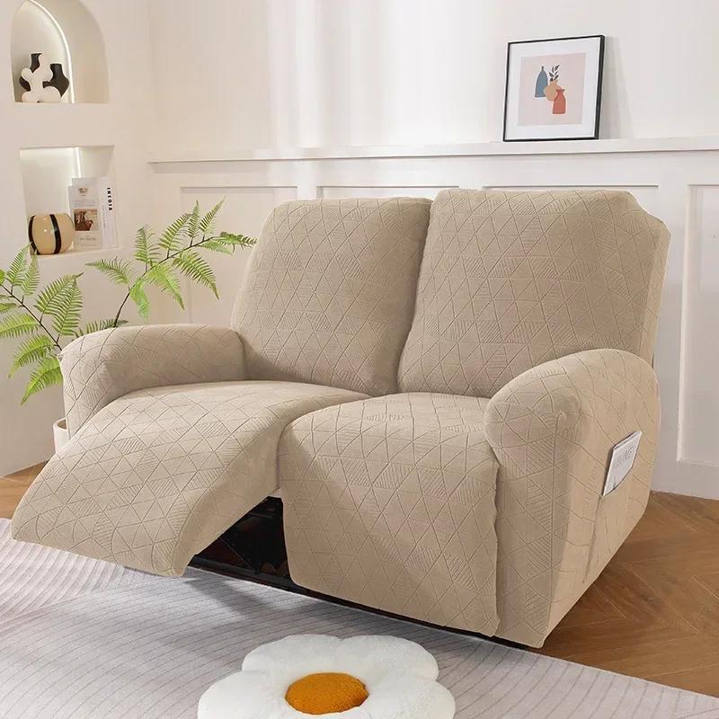 Recliner Sofa Cover Non-slip Massage  Sofa Cover All-inclusive Lounger Single Seater Couch Sofa Slipcover Armchair Cover