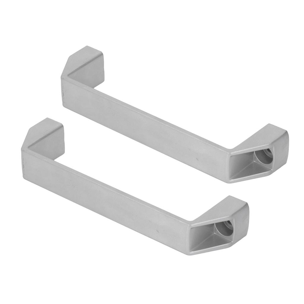2 Pcs Door Handle Pull 180mm Hole Spacing Aluminum Alloy High Strength Cabinet Pull Modern Gate Handle Silver