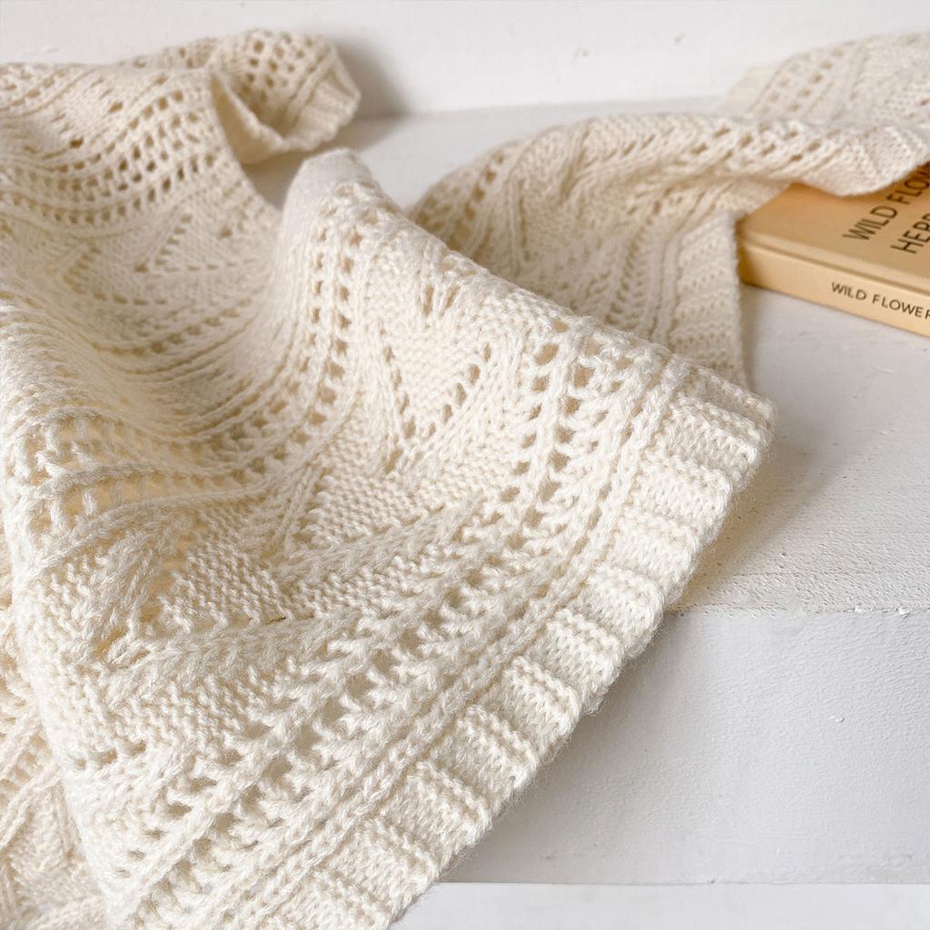 2025 Korean Leisure Versatile Knitted Shawl Summer Air Conditioning Fake Collar Neck Cape Shoulder Solid color Scarf For Women