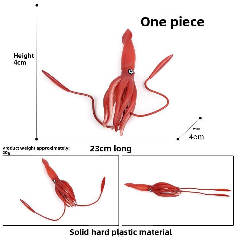 Crab Turtle Squid Salamander Hairtail Salmon Shark Marine Life Model Ornament