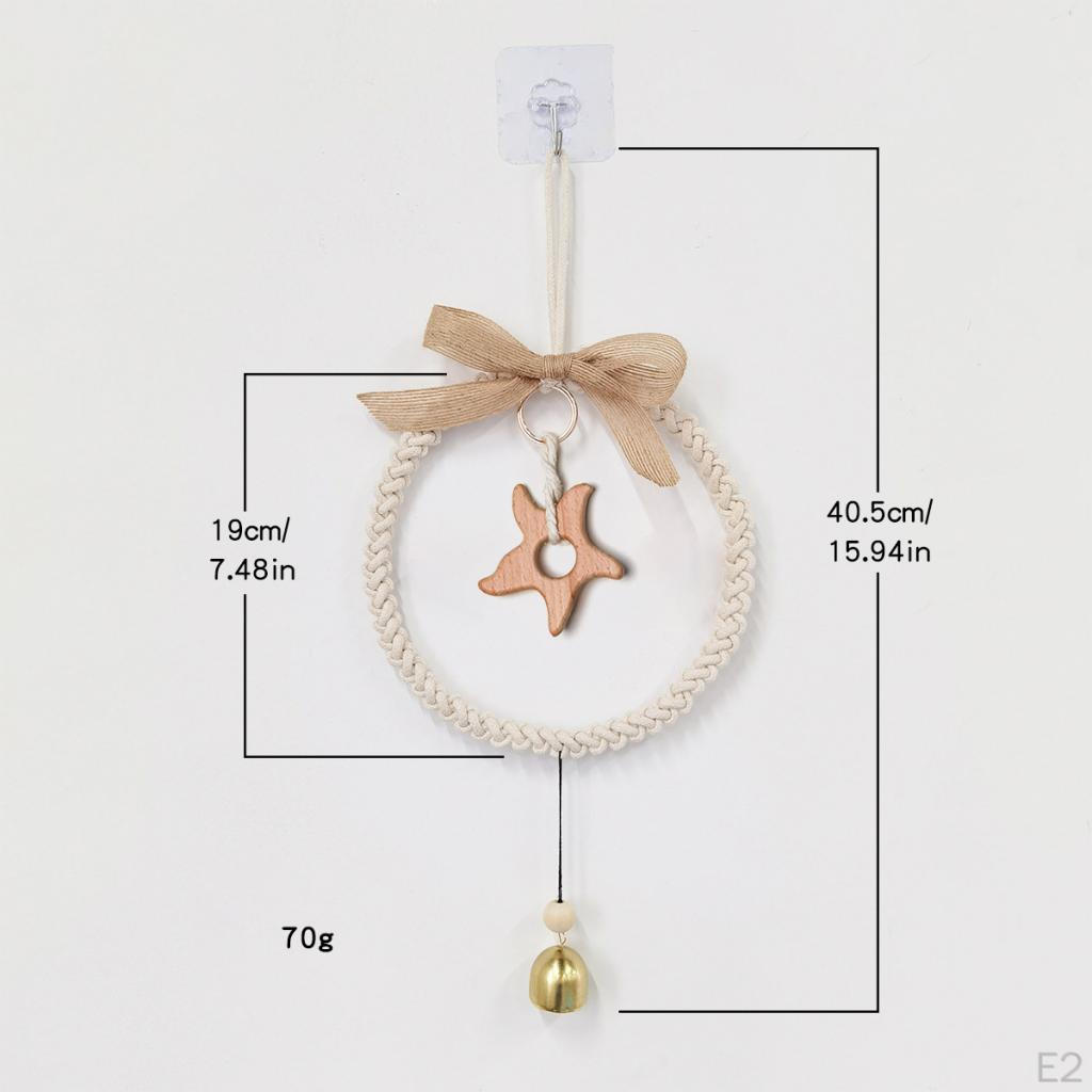 Macrame Wall Hanging Chic Ornament Art for Wedding Home Nursery Fish