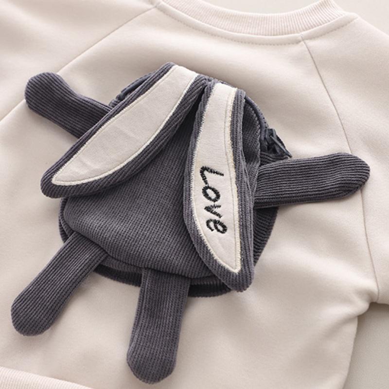 Autumn and Winter Boys Clothing Set New Children's Korean Edition Hooded Sweater Pants Two piece Set Girl Baby Velvet Set