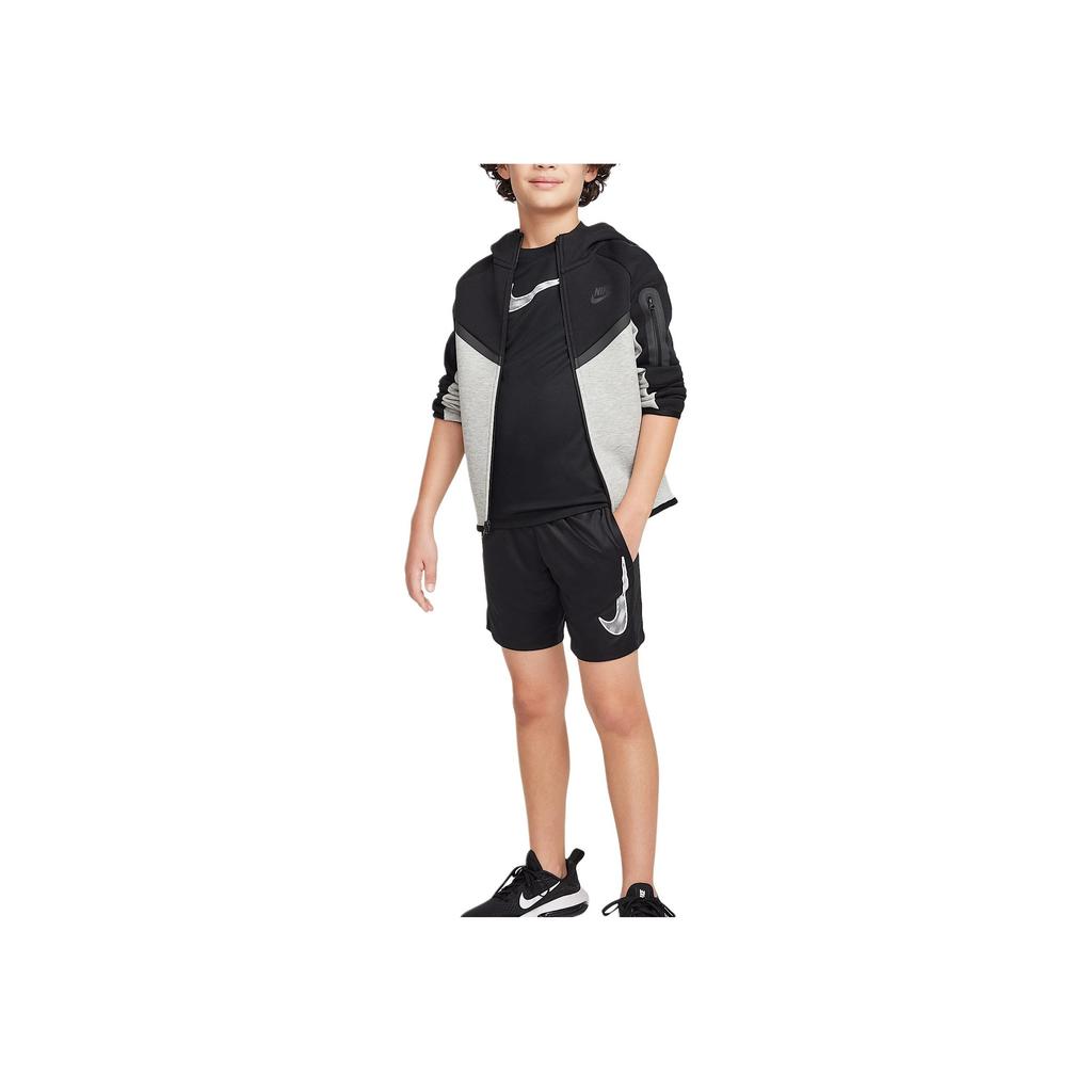 Nike Dri-Fit Trophy 23 Casual Simple Comfortable Skin-Friendly Shorts Kids Shorts Black White HF8081-010
