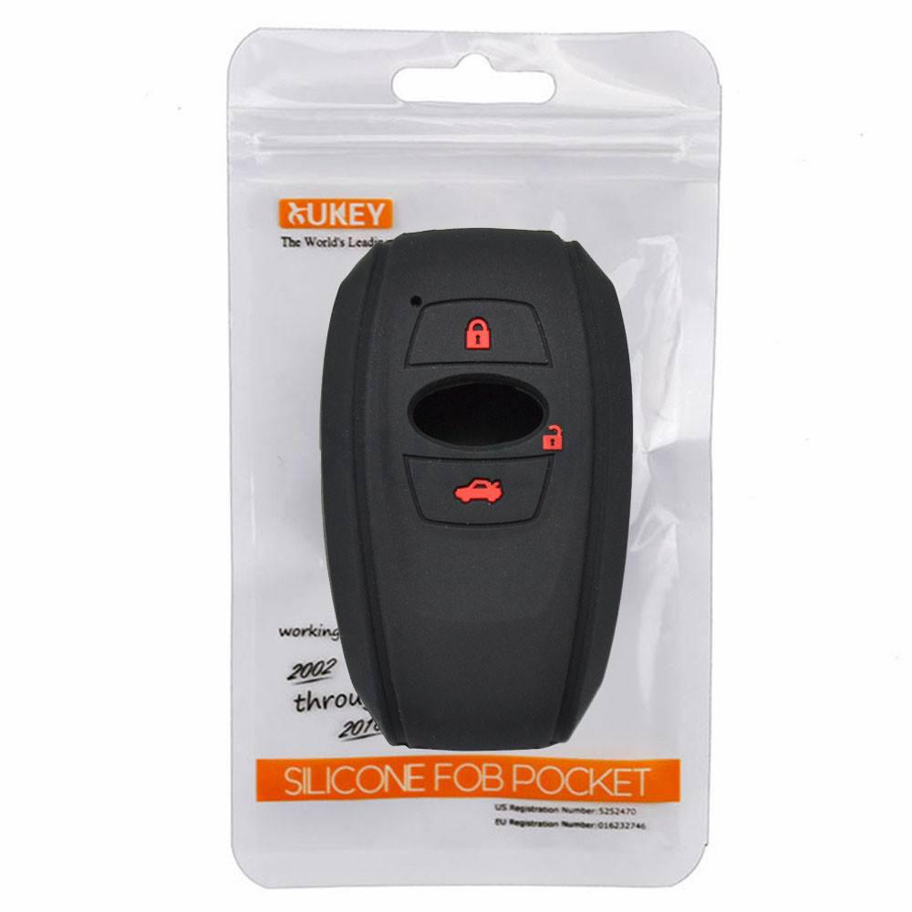 Silicone Car Key Cover Remote Fob Case For Subaru Legacy Shell Protector 3 Button