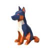 3D Origami Paper Model Kit: German Shepherd Police Dog DIY Craft