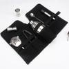 Cocktail Set Carry Bag Portable Folding Roll Strap Professional Mixology Bartender Bag for Camping Outdoor