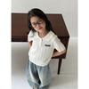 Girls Summer Hollow Knit Polo Shirt Short Sleeve T-Shirt Baby Stylish Casual Top
