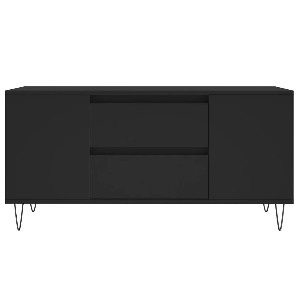 Coffee Table, Black, 102x44.5x50 Cm, Wood-based Material
