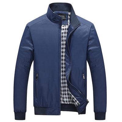 Spring and Autumn Men's Stand-Up Collar Jacket Large Size Men's Thin Jacket