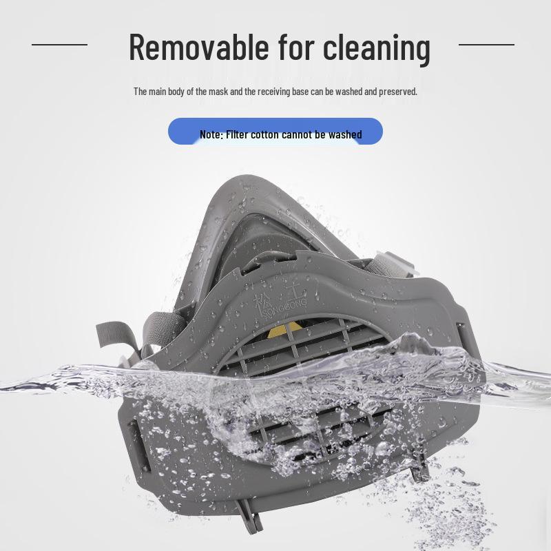 Songgong 3200 Industrial Dust Mask – Half Face Protection for Woodworking and Grinding