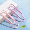 160/500pcs Color Paper Clips Office Supplies Paper Clip Large File Bookmark Paper Clip Organizer Stationery Stainless Steel