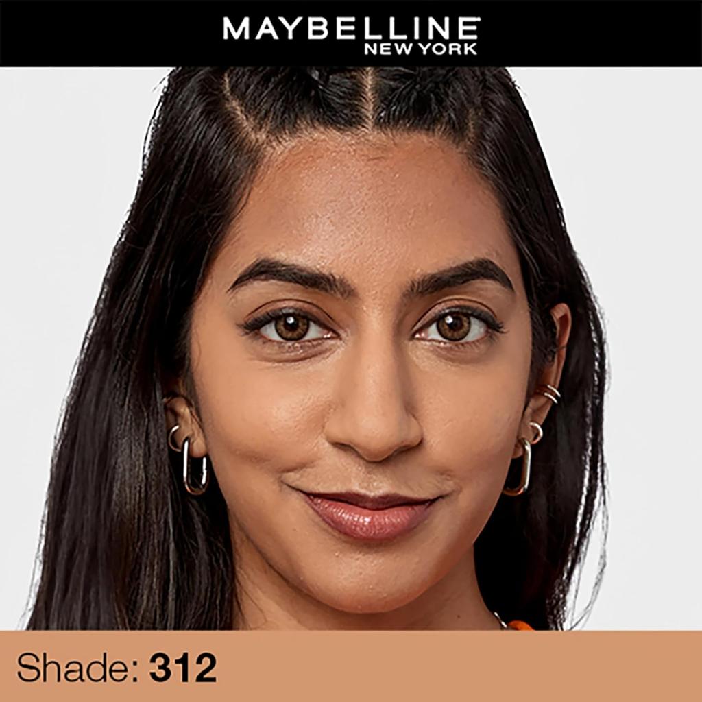 Maybelline New York Fit Me Matte + Poreless Liquid Foundation 312, 30 Ml Pack Of 1 Full Coverage Oil Control SPF 22