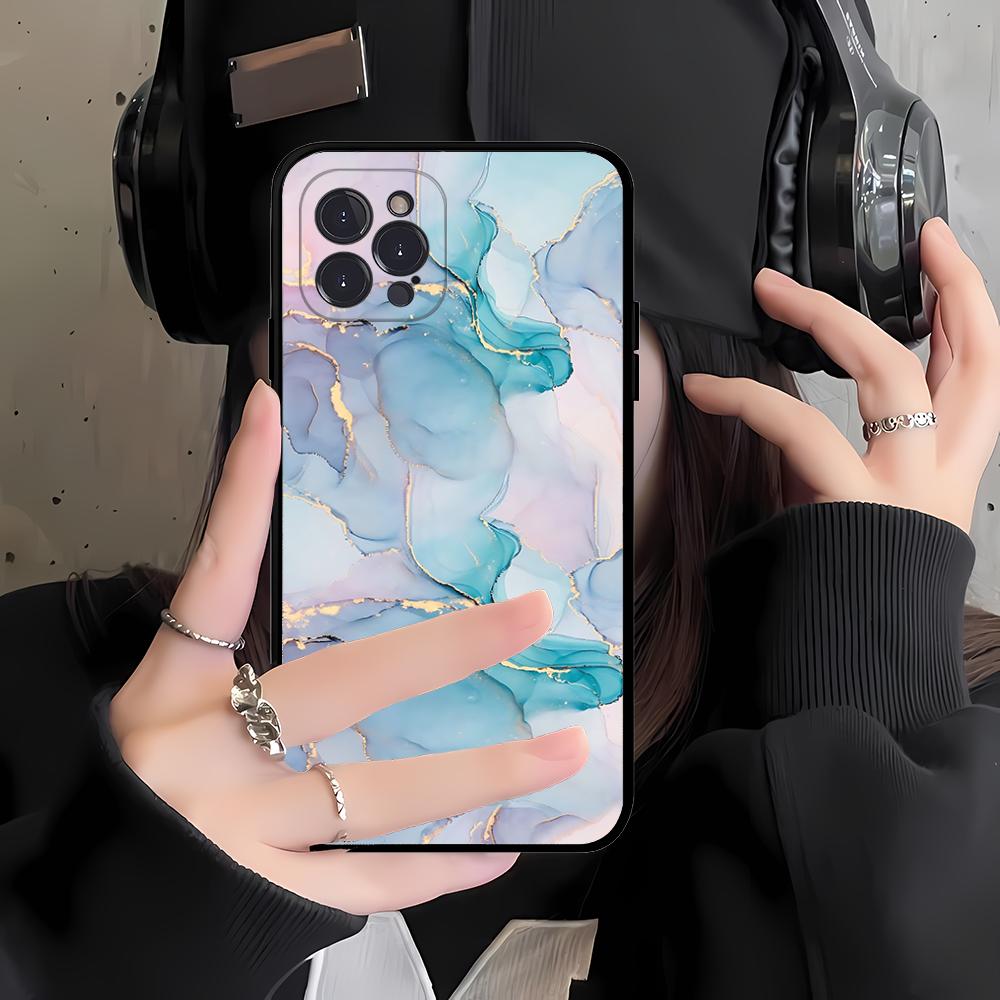 Marble Art Phone Case For IPhone 16 15 14 11 12 13 Mini Pro XS Max Cover 6 7 8 Plus X Funda Shell