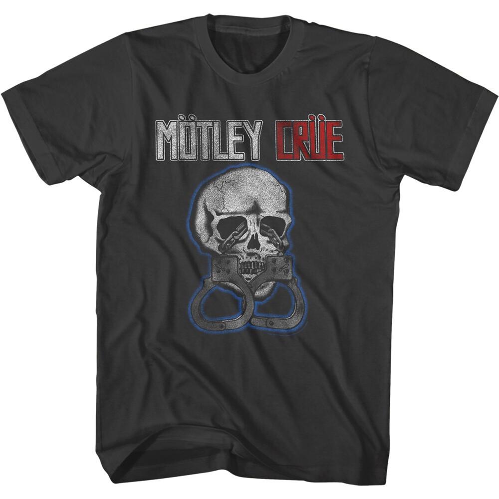 Motley Crue Skull & Cuffs Men s T Shirt Metal Music Concert Merch Unisex T-Shirt L