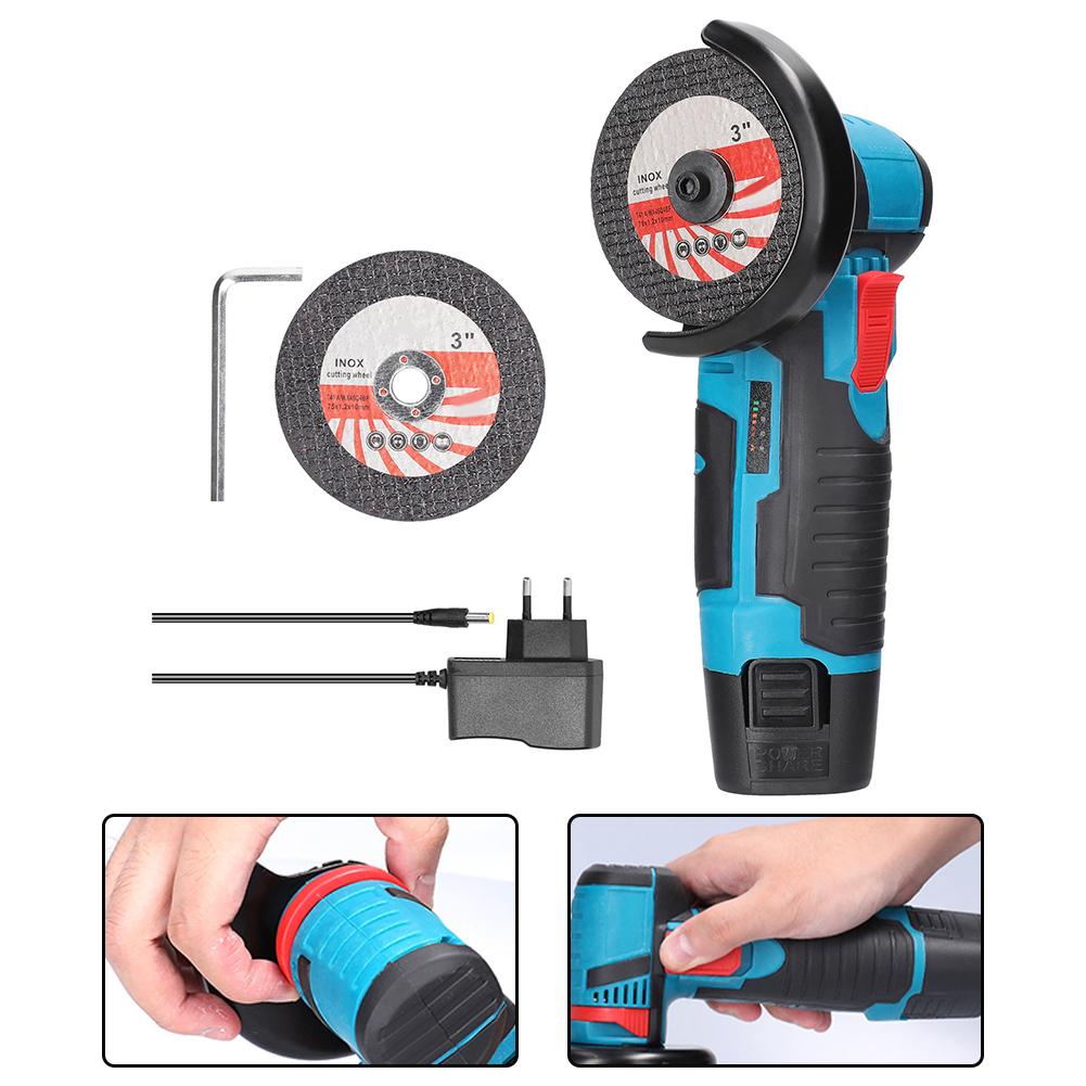 1 Set Of 12V Brushless Angle Grinders, Polishers, And Electric Grinding Tools For Metal, Marble, Glass, And Ceramics.