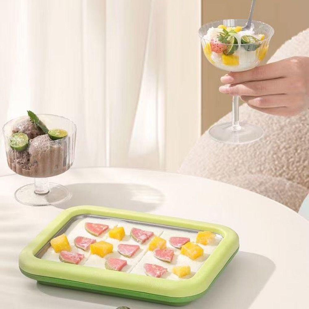 Multifunctional Stir Fry Yogurt Machine DIY Cold Sweet Fried Ice Pan Ice Cream Maker Household Use