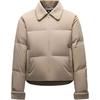 Anta Colorful Series Solid Color Zipper Collar Comfortable Breathable Versatile Casual Down Jacket Women outerwear Milk-Apricot 962448904-2