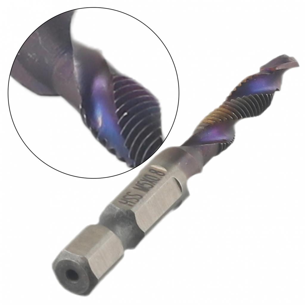 Screw Machine Tap Drill Bit 1/4 Hexagon Shank For Fast Drilling And Tapping