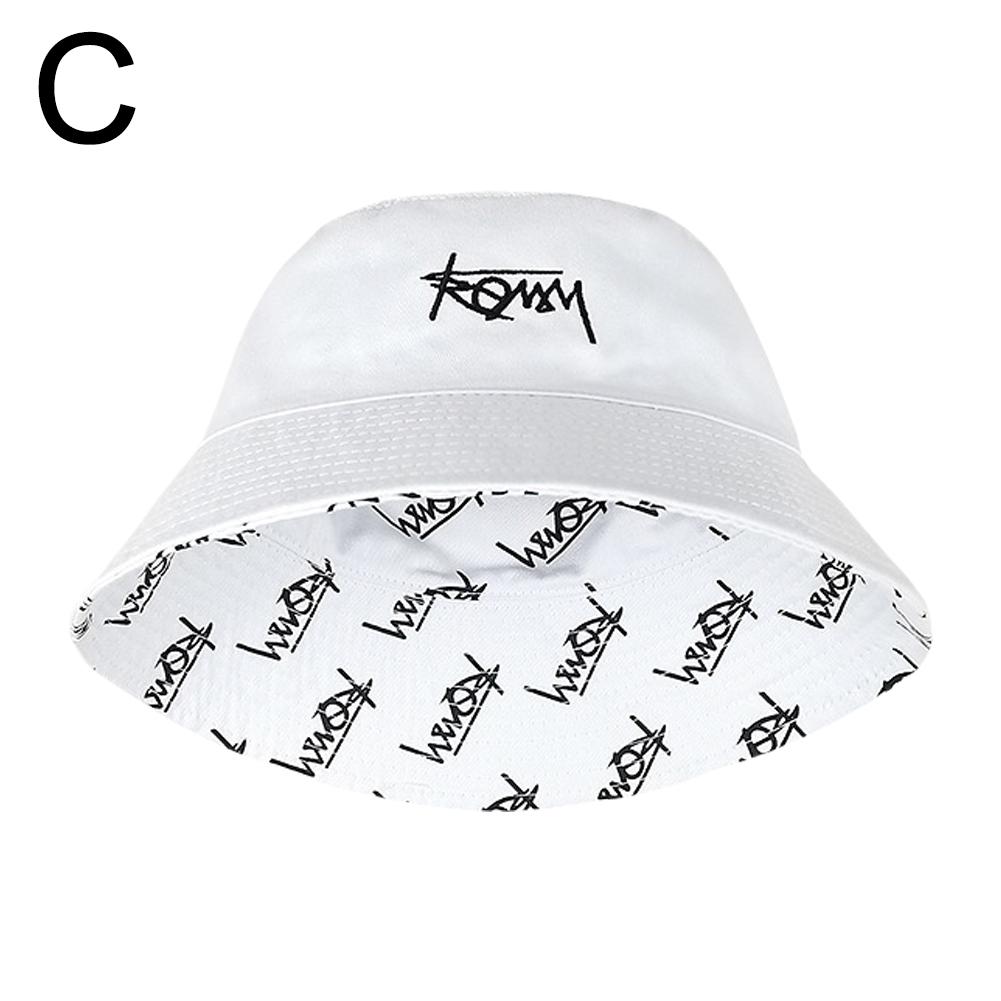 Double-sided Bucket Hat Men Women Summer Basin Cap Hip Hop Graffiti Fishing Fisherman Hat Retro Pattern Packable Sun Protection