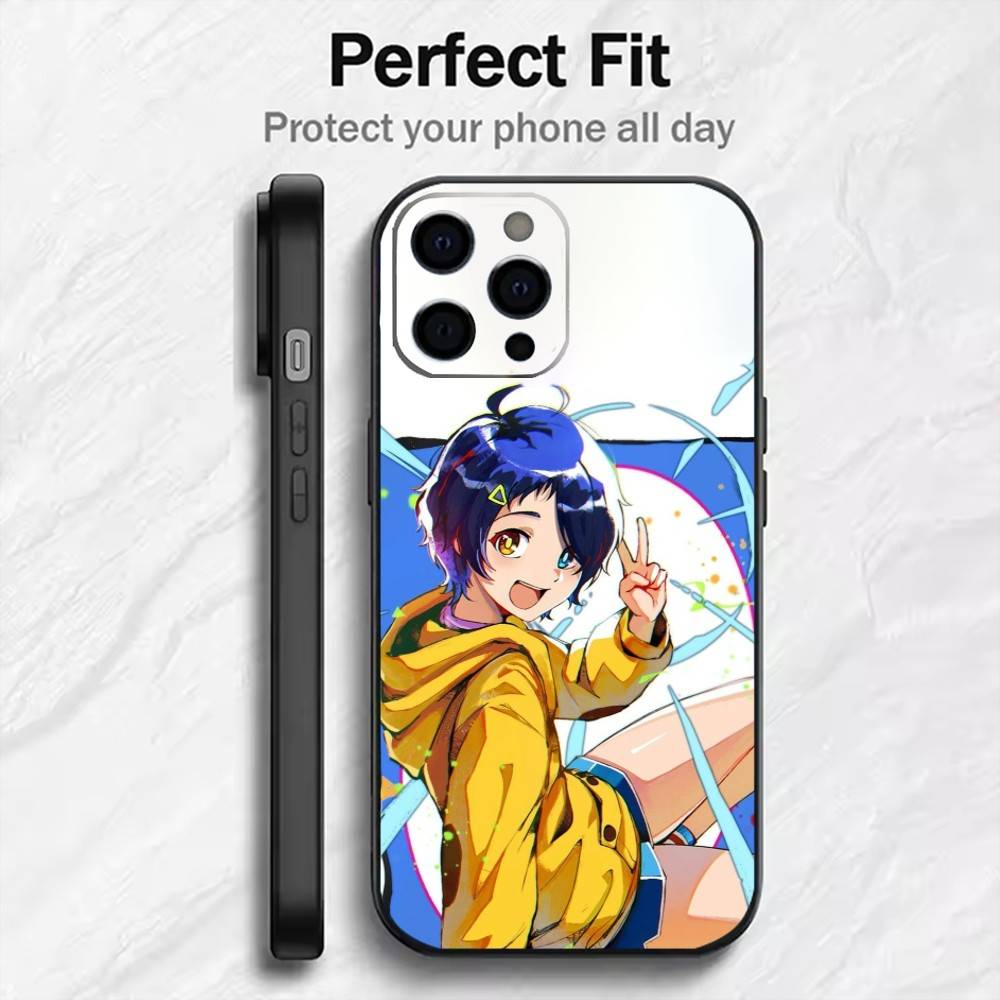 

Wonder Egg P-Priority Ohto Phone Case For iPhone17,16,15,14,13,12 Plus,Max Soft Silicone Black Cover iPhone14Pro