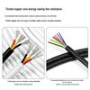 US Standard 2464 Multi-core Sheathed Cable, 14-30AWG Tinned Copper Signal Wire, available in 2-10 cores for power connections.