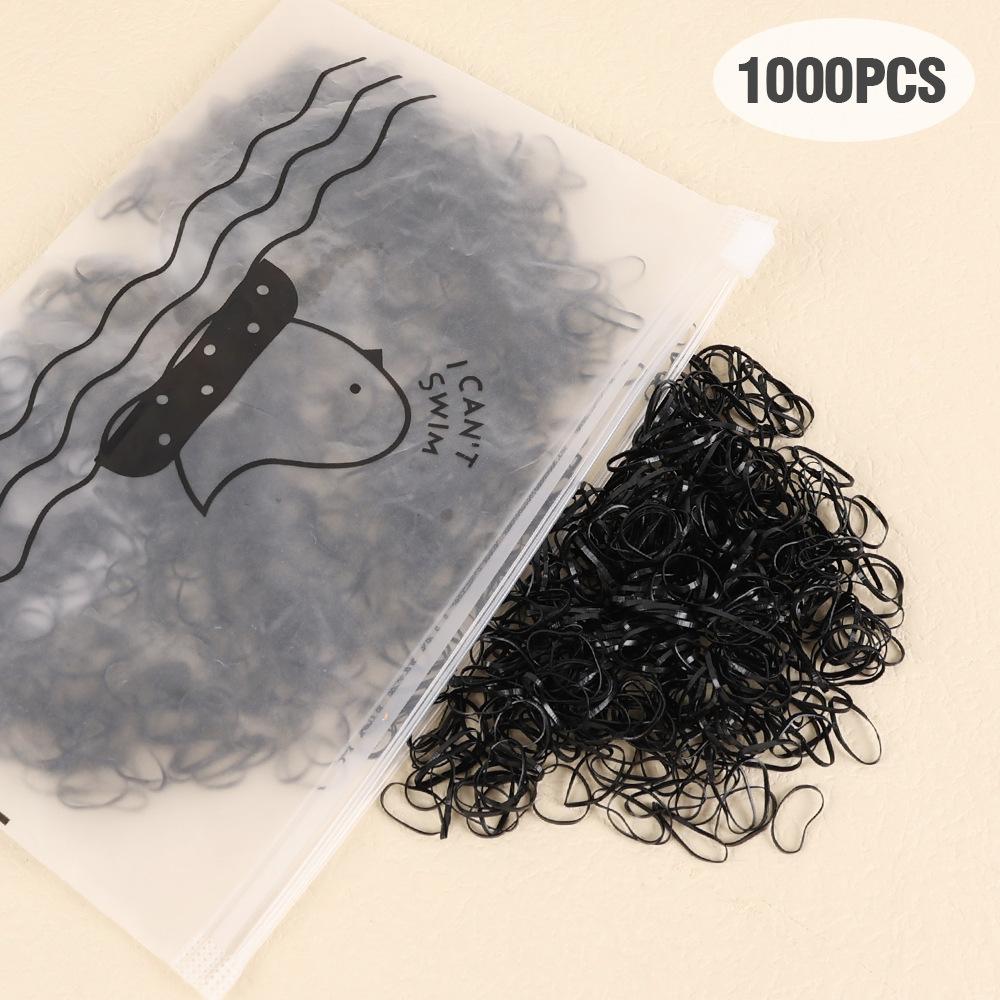 1000 Pieces Cute Baby Disposable Rubber Band Candy Color Hair Rope Children Accessories Girls Mini Elastic Hair Bands for Kids