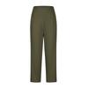 Women Fashion Pocket Yoga Casual Pants Solid Color Stretch Athletic Trousers High Waist Comfortable Fit Lightweight Fabric
