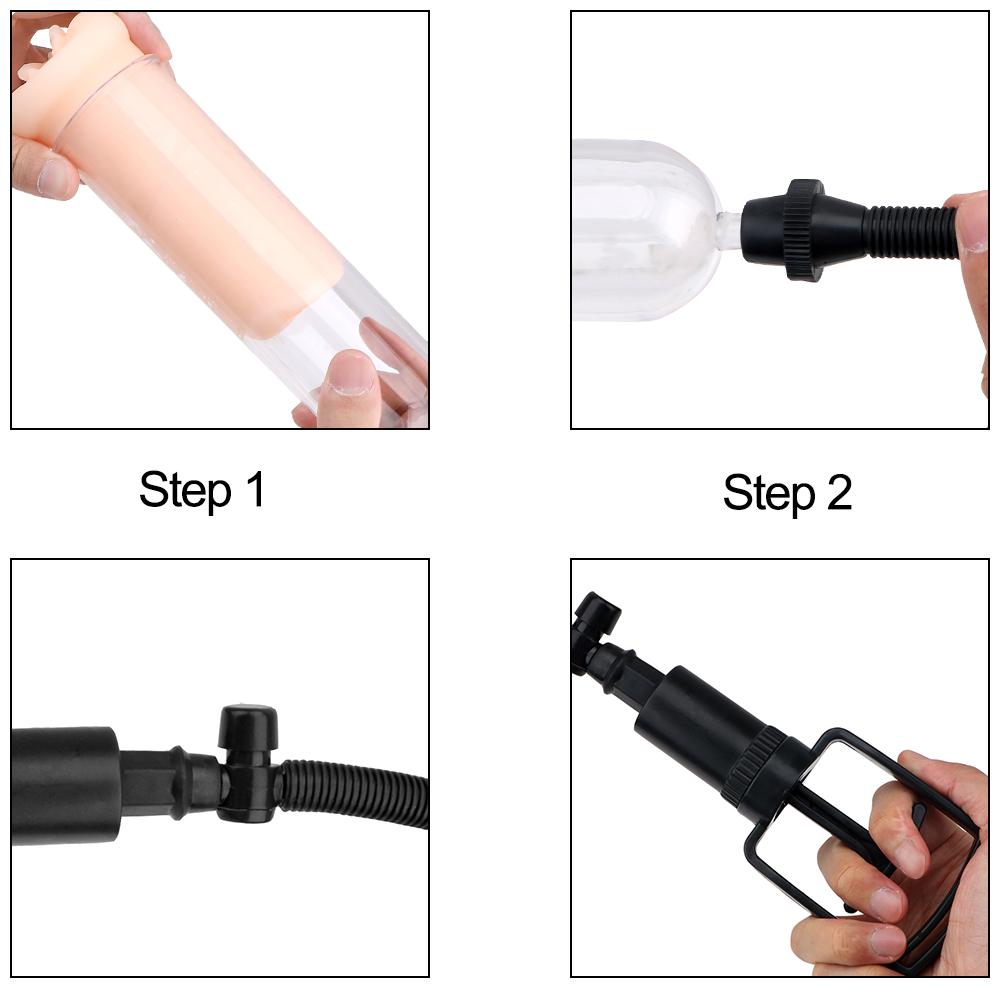 Powerful Vacuum Penis Pump Penis Enlargement Extender Male Masturbator for Adult Sex Products Sex Toys For Men Realistic Vagina Delayed Ejaculation