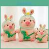 Cartoon Transforming Dinosaur Pig Plush Toy Soft Stuffed Gift For Girls And Kids