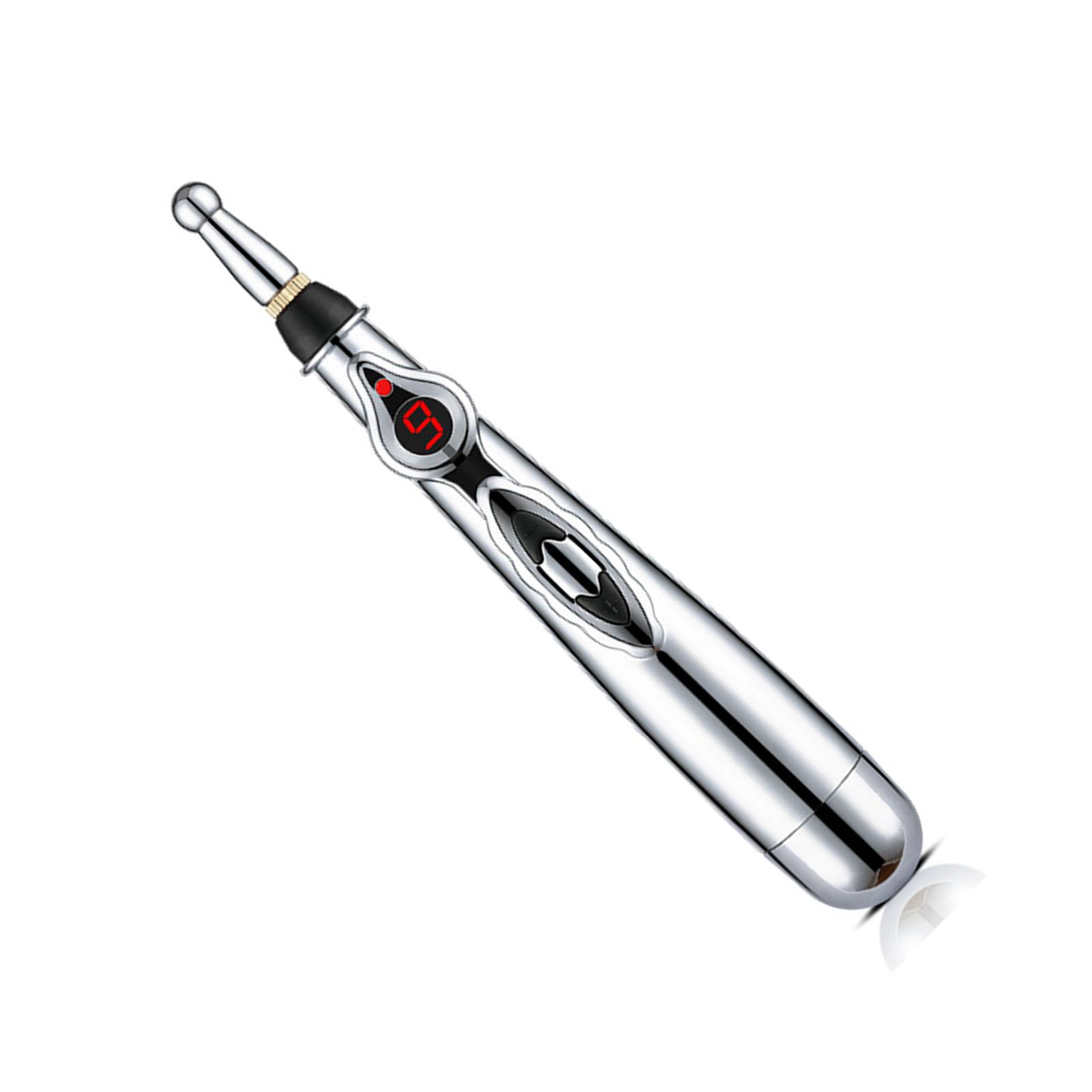 

Электронная ручка для акупунктуры Снимает усталость Уменьшает боль 5 головок 9 уровней Улучшает кровообращение