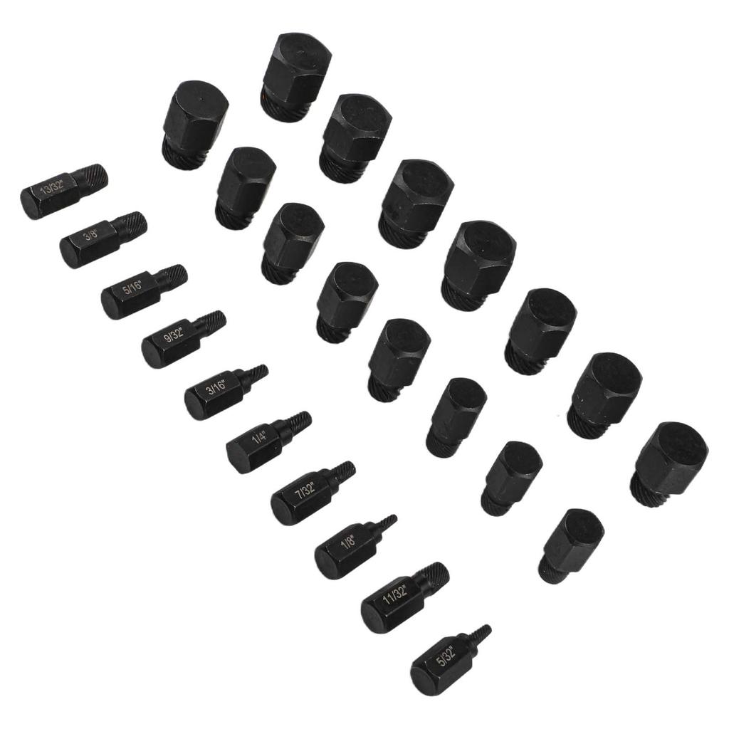 Car Tools 215*155mm 8.46*6.10in Bolt Remover 25 Piece Screw Extractor Automotive Repair Tools Construction Site Tools