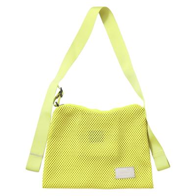 Bolsa de Ombro Feminina com Costura Colorida em Rede, Tamanho M, 91205508