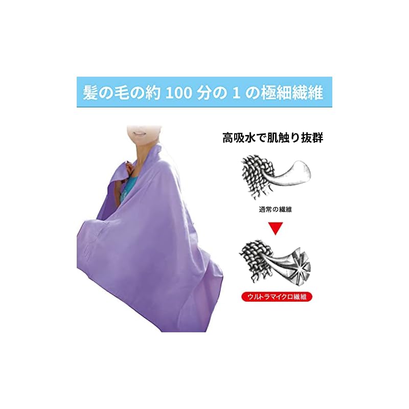 SWANS Swimming Chamois Towel, Quick Drying, SA-126 BL Blue, 40cm X 100cm, for Swimming Pool