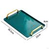 Serving Tray with Handle Bathroom Vanity Organizer Jewelry Storage for Table Centerpiece