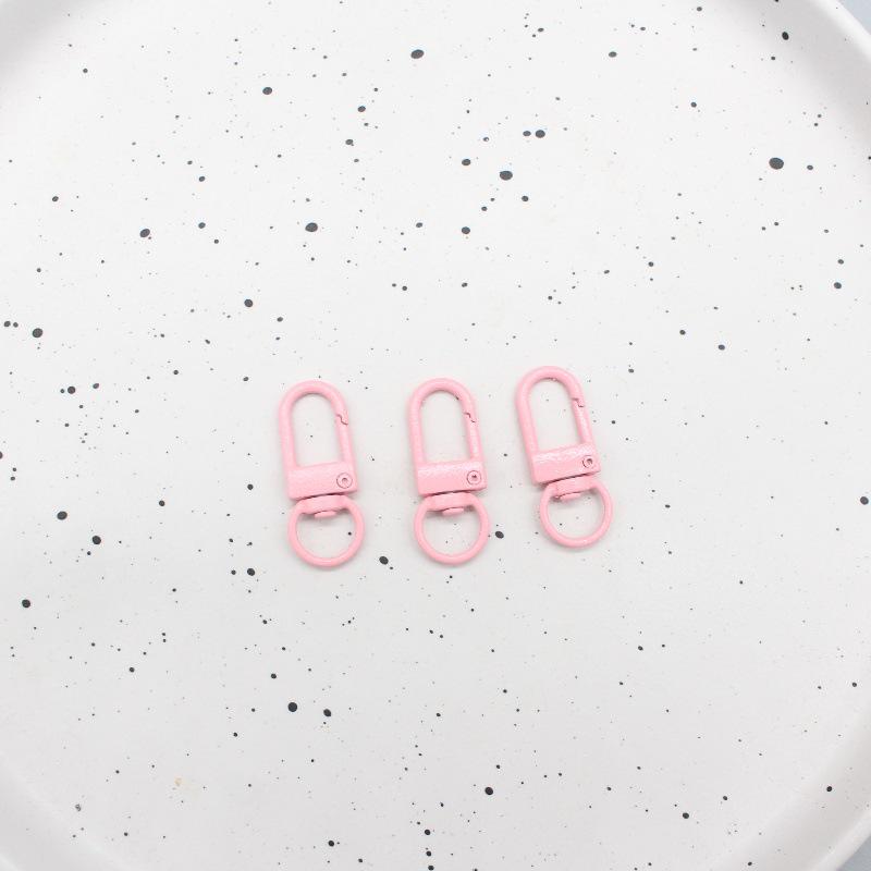 

Кольорова 9-міліметрова дверна пряжка з випеченою фарбою для DIY прикрас та аксесуарів світло-рожевий колір