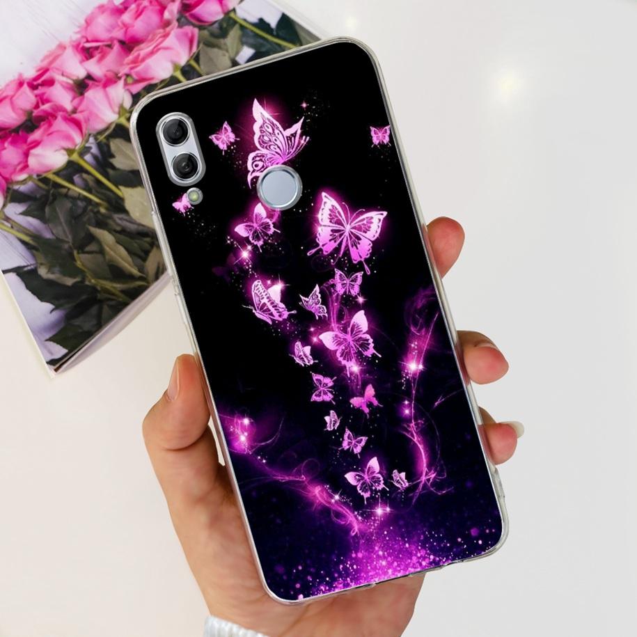 For Honor 10 Lite Case Honor 10i Shockproof Cover HRY-LX1T HRY-LX2 Stylish Flower Soft Silicone Clear TPU Funda For Honor10 Capa